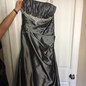 Gray Prom Gown